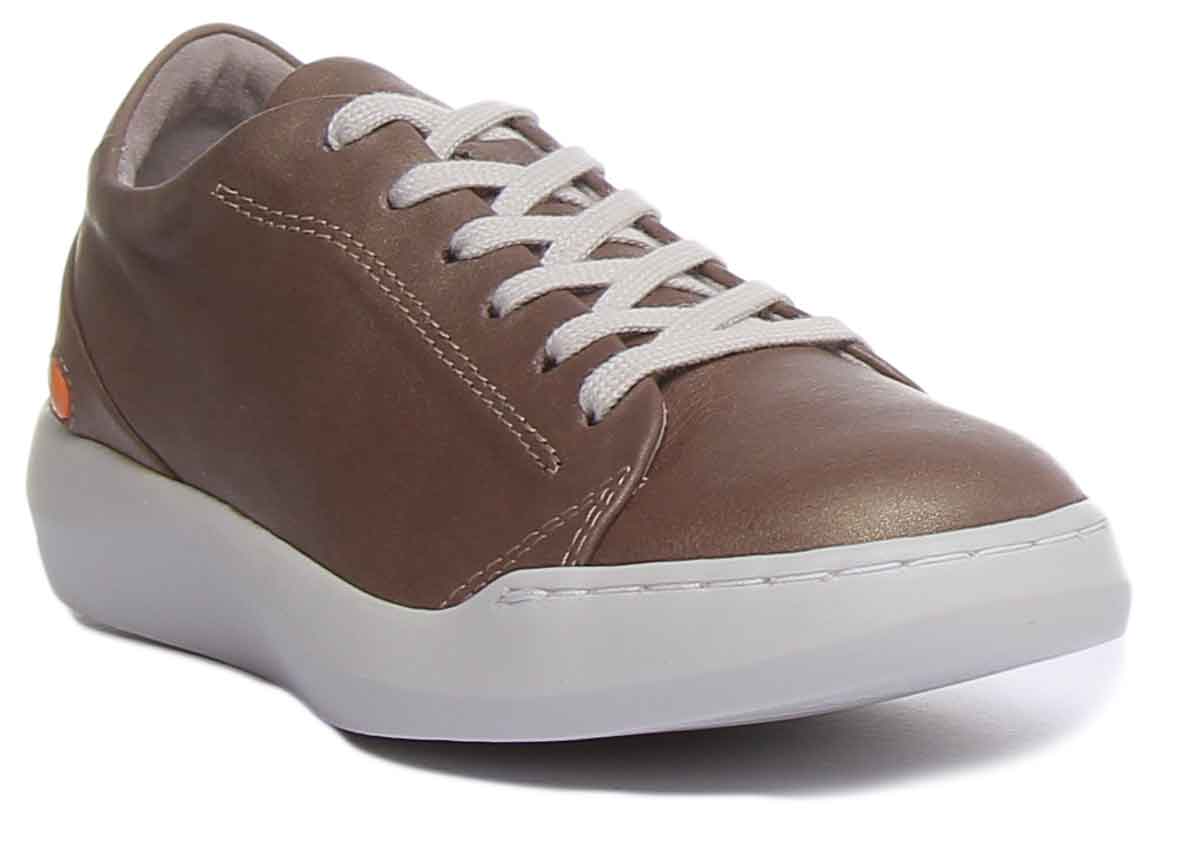 Softinos BAUK543 Chaussures lacets pour femmes en gris