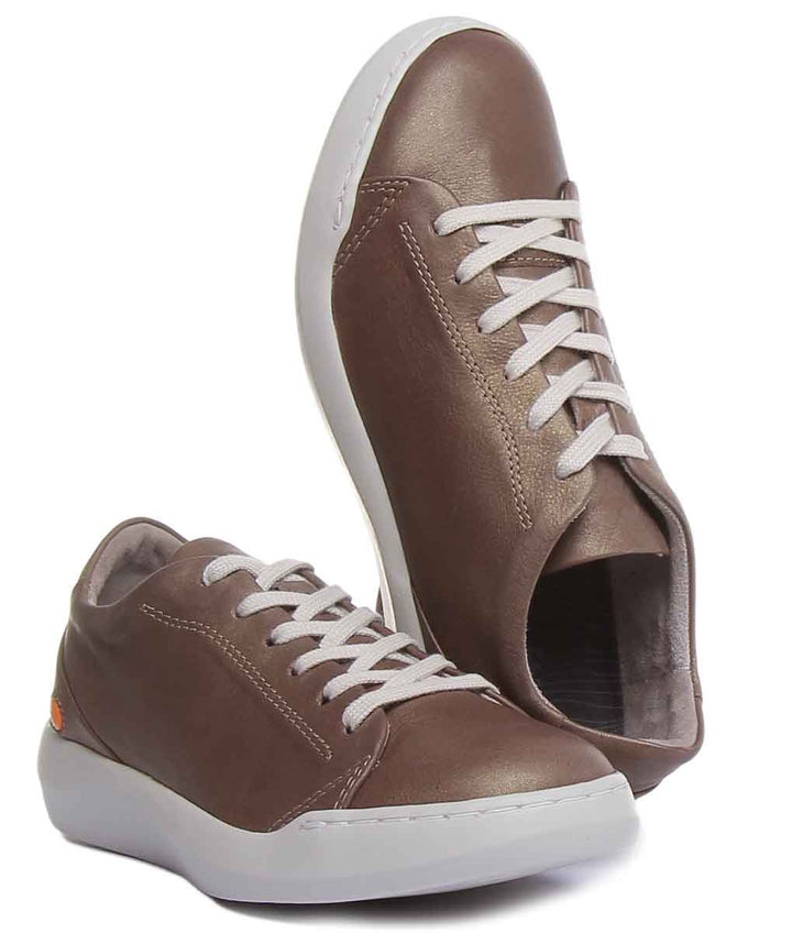 Softinos BAUK543 Chaussures à lacets pour femmes en gris