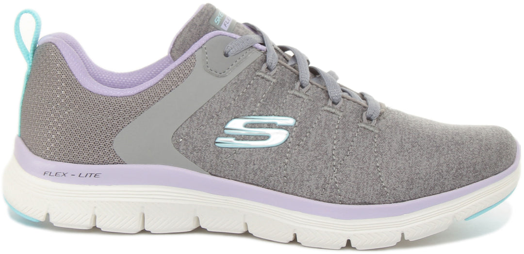 Skechers Flex Appeal 4.0 Scarpe da ginnastica in rete da donna in grigio