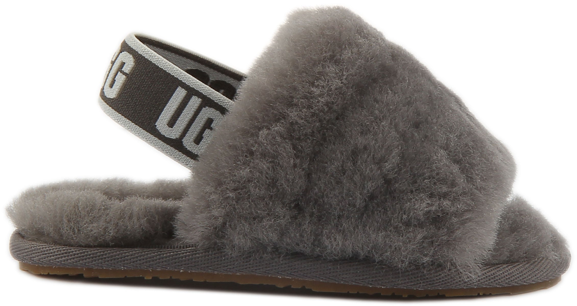 Ugg fluff store slide grey