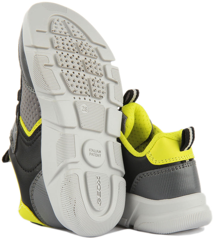 Geox Aril Boy Trainers In Grey For Kids