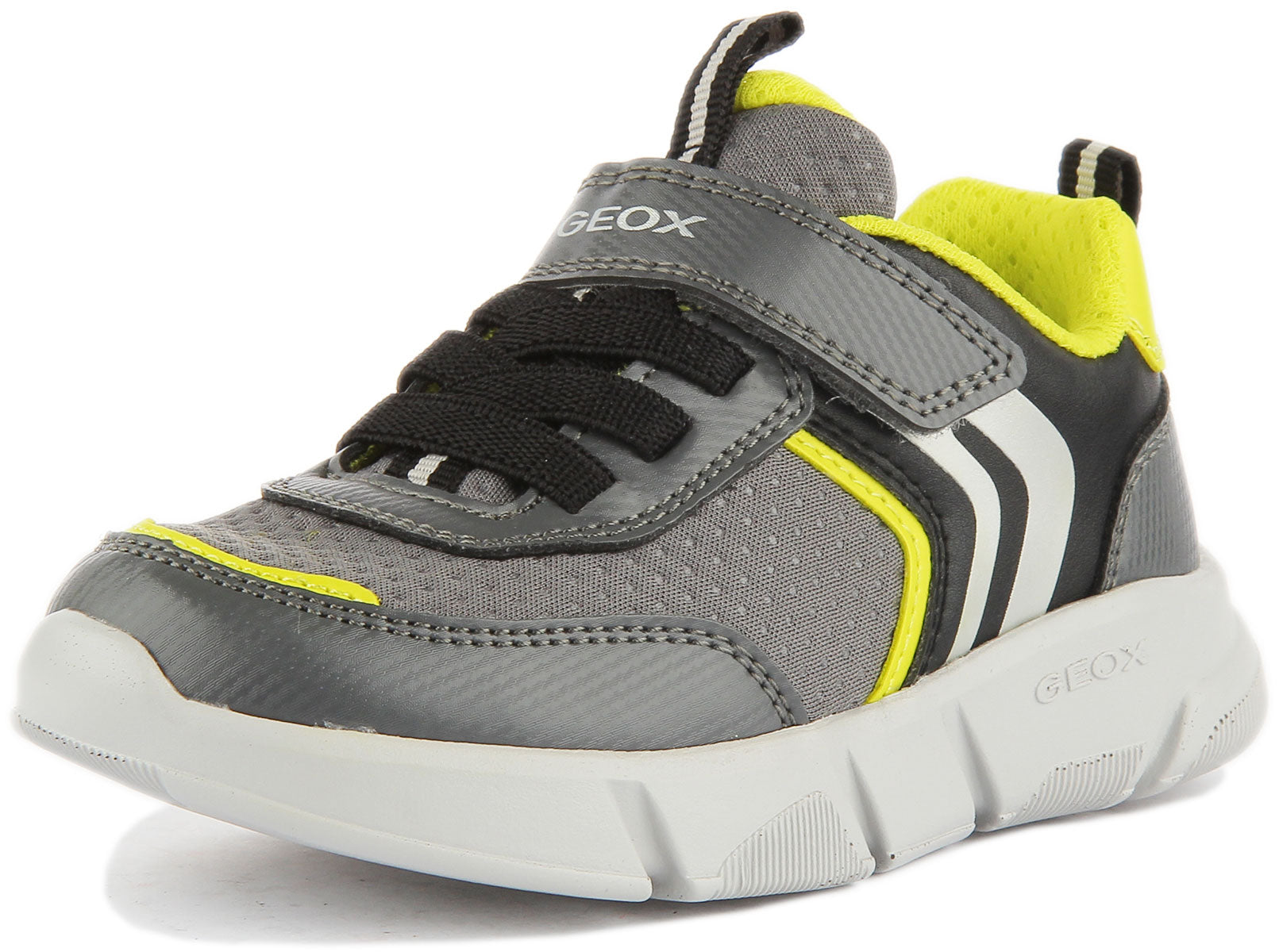 Geox Caril Boy 2 K der Leichte Lassige Turnschuhe Grau