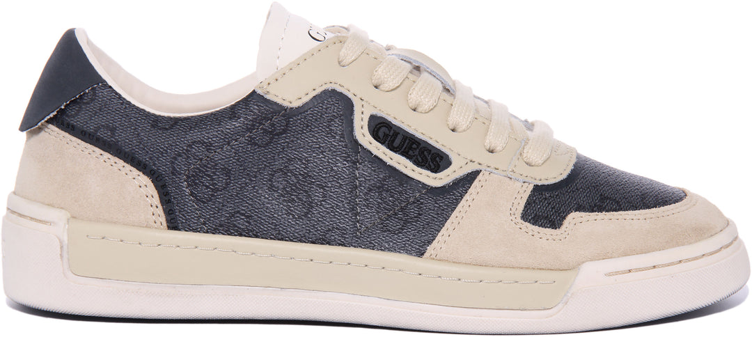 Guess Strave 4g Lace up Trainer In Grey For Men