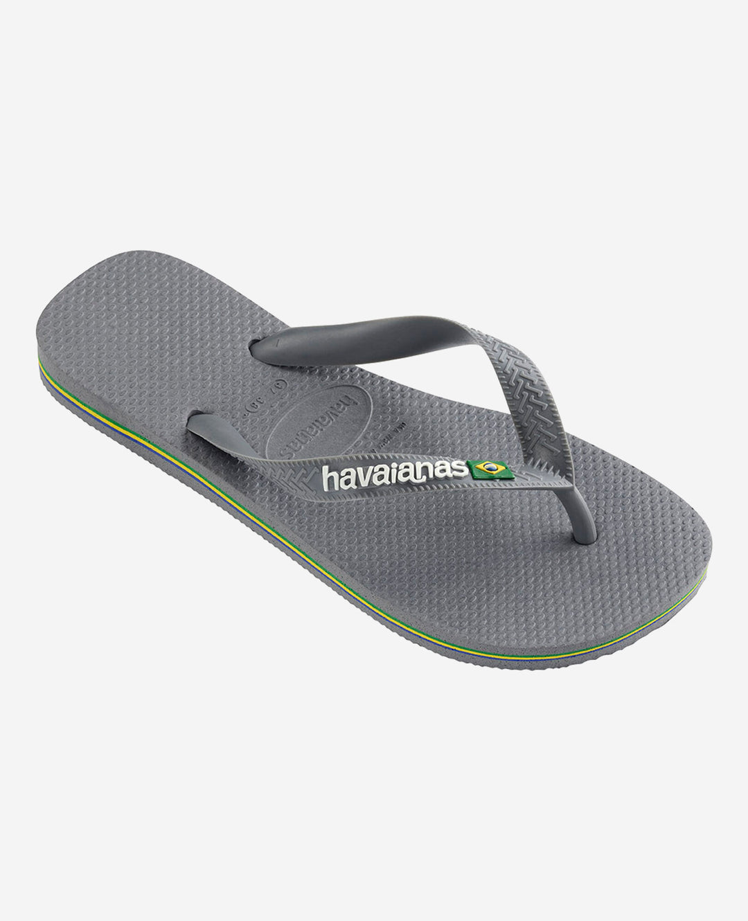 Havaianas Brasil Logo Herren Flip Flop Sandale Grau