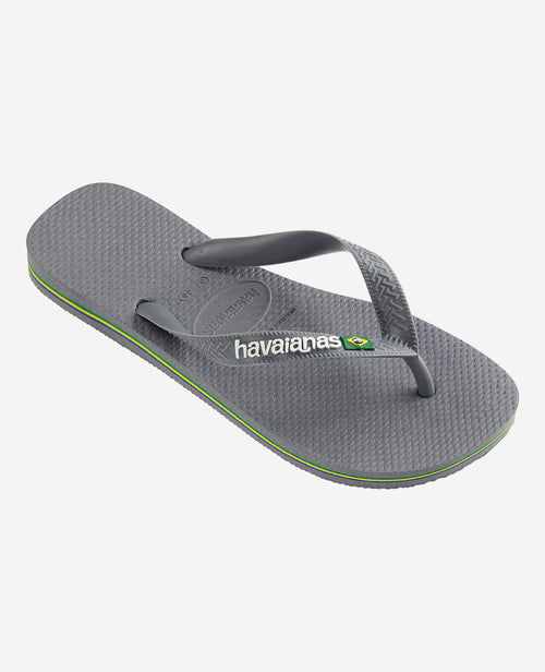 Havaianas Brasil Logo Sandalo infradito da uomo in grigio