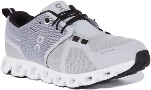On Running Cloud 5 Waterproof Chaussures de course à lacets pour femmes en gris