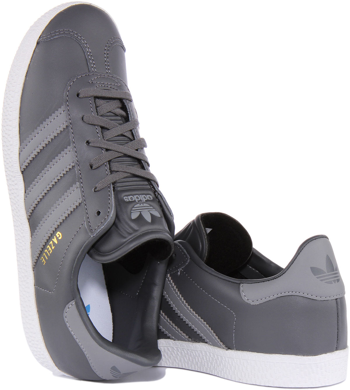 Grey leather sale gazelles