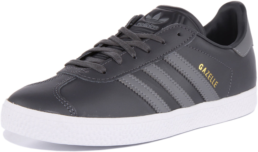 adidas Originals Junior Gazelle Trainer - Grey - Size 5 adidas Originals Junior Gazelle Trainer - Grey - Size 5