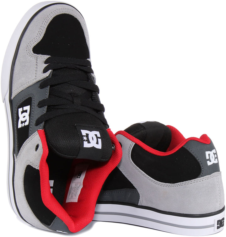 Dc Shoes Pure Mid In Grey For Men