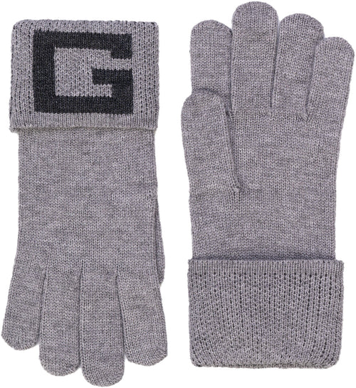 Guess Guanti Cotton Gloves In Grey For Men