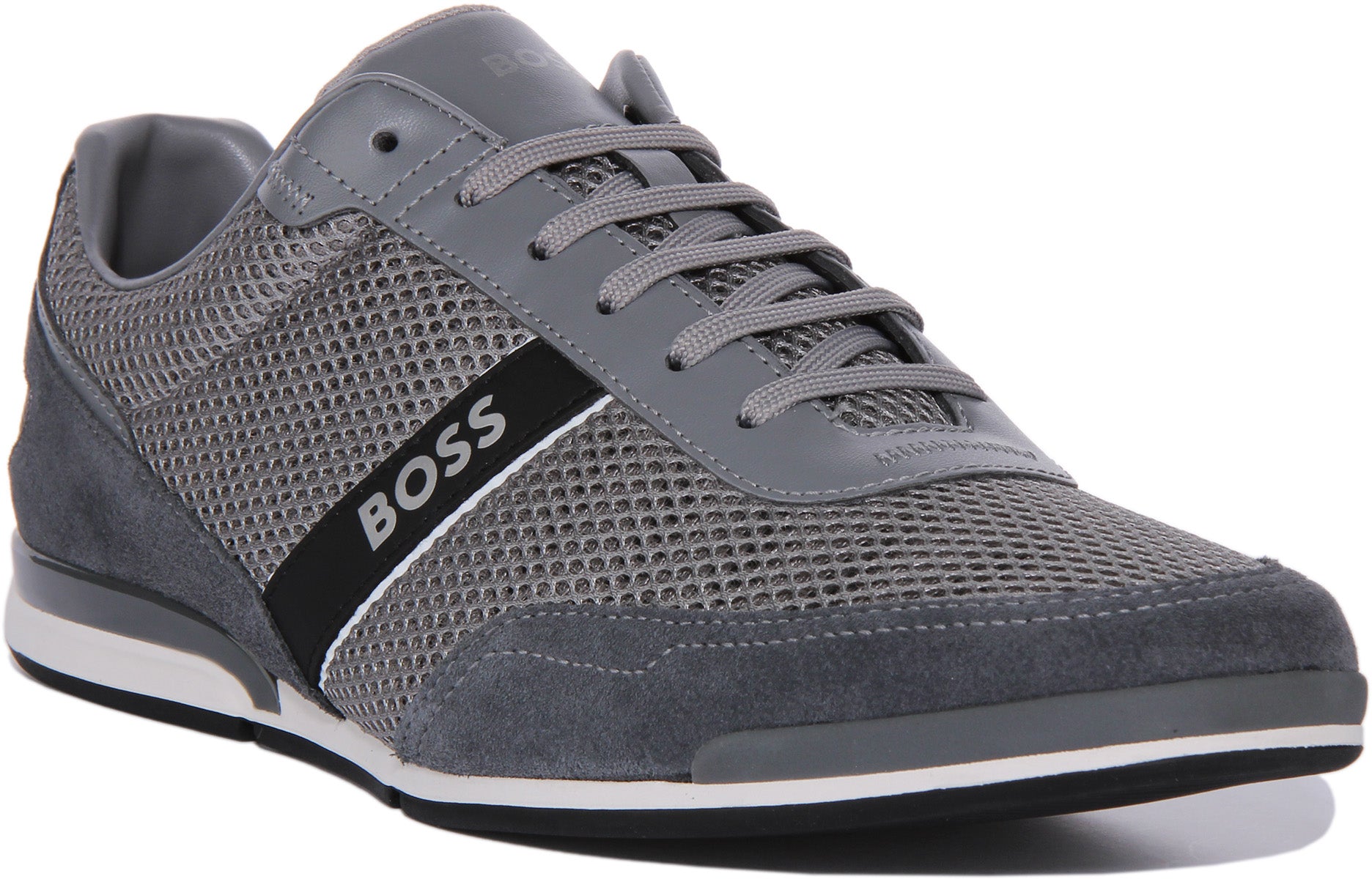 Boss grey clearance trainers