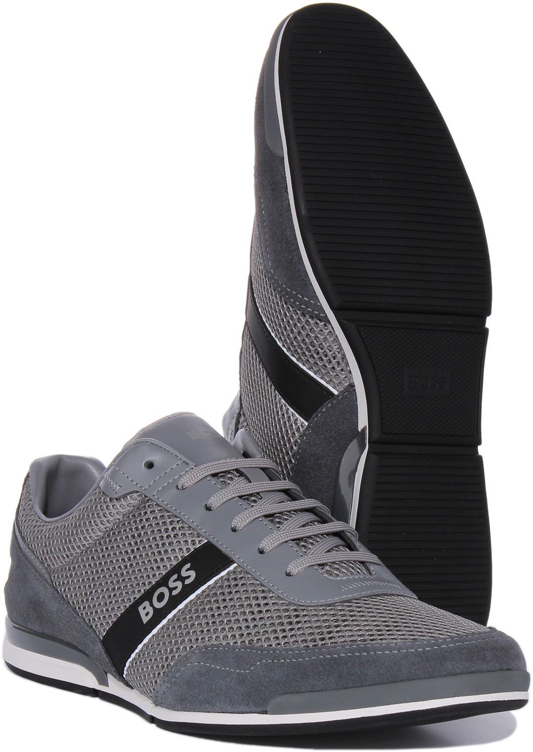 BOSS Sneaker 'Lighter_Lowp_nasd' Aus Leder (weiss) Online Kaufen