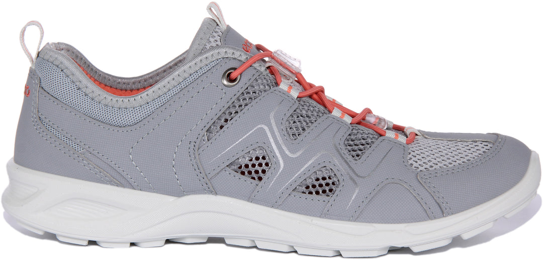 Ecco Terracruise Lt In Grey Women | Low Rise Hiking Shoes 4feetshoes