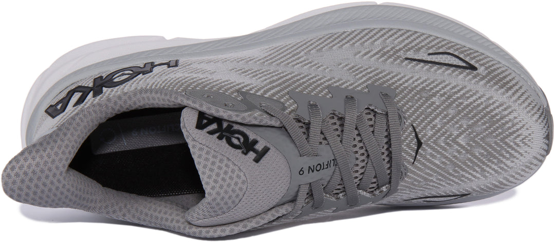 Hoka M Clifton 9 In Grey For Men