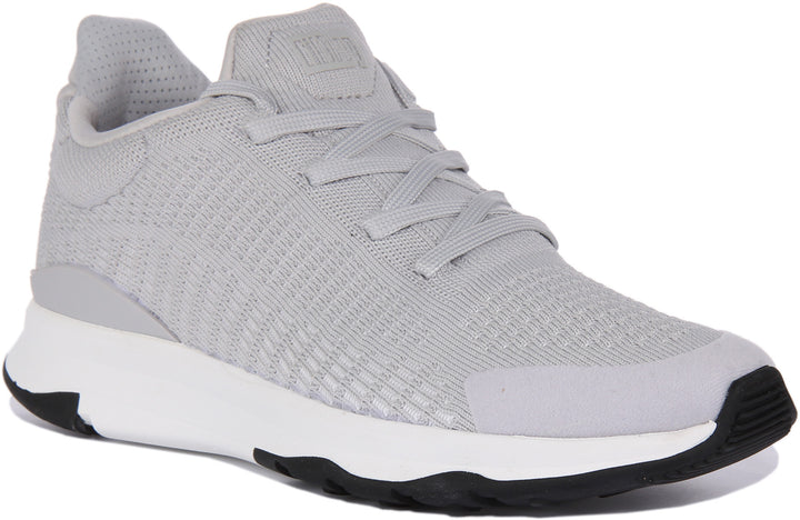 FitFlop Vitamin FFX Zapatillas de punto elástico con cordones para mujer en gris