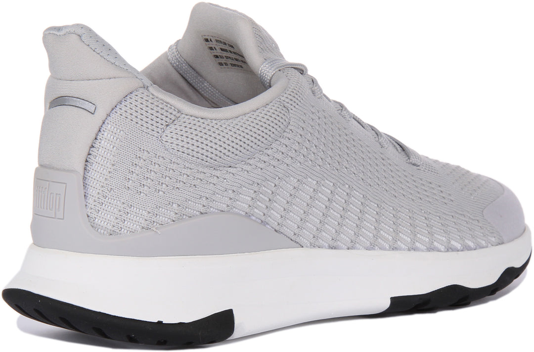 FitFlop Vitamin FFX Zapatillas de punto elástico con cordones para mujer en gris