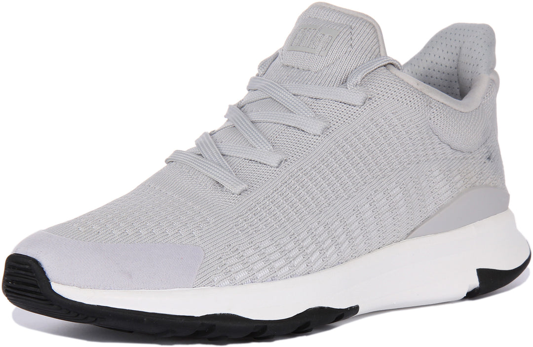 FitFlop Vitamin FFX Zapatillas de punto elástico con cordones para mujer en gris