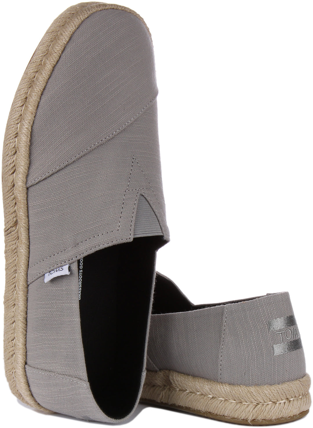 Toms Alpargata Rope 2.0 Scarpe da ginnastica espadrillas in cotone riciclato da uomo in grigio