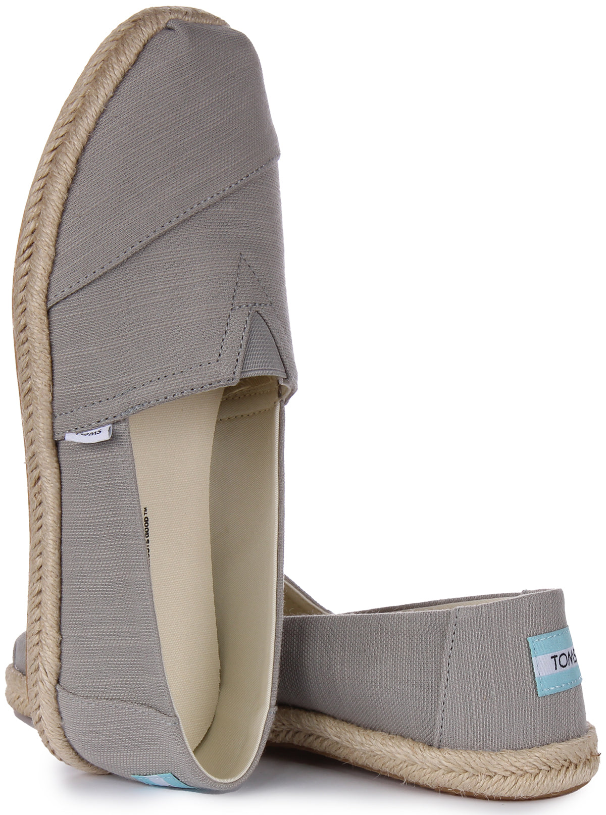 Toms drizzle sale grey canvas espadrilles