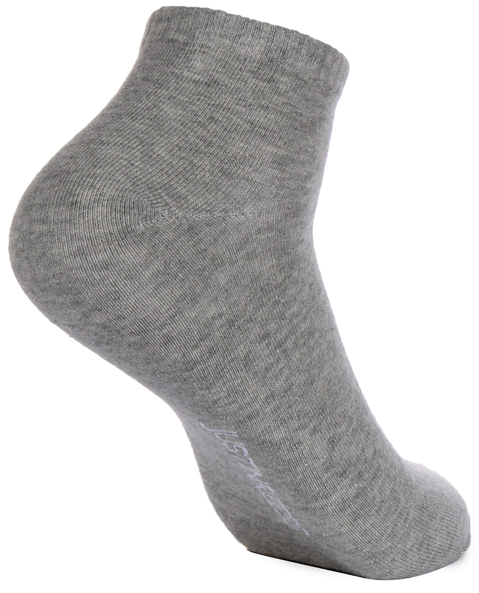 Justinreess England 2 Pairs Low Cut Socks In Grey