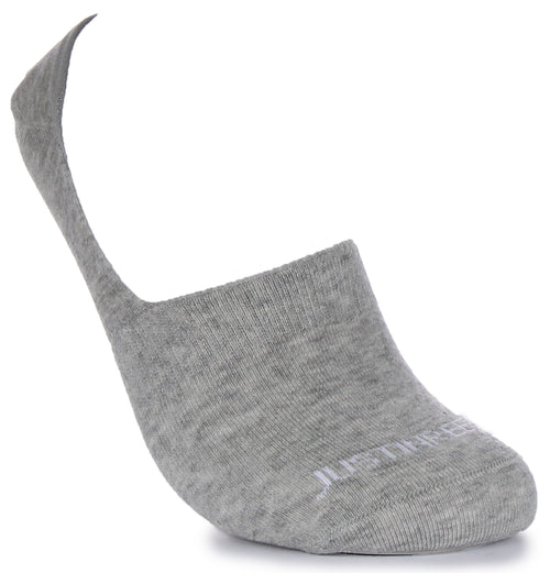 Justinreess England 2 Pairs Invisible Socks In Grey