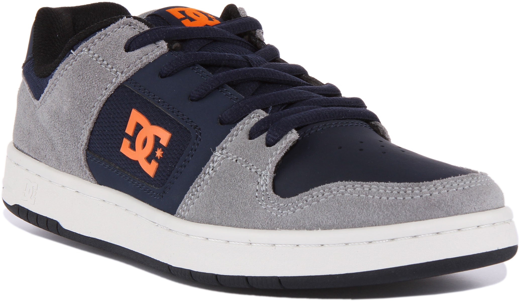 Dc Shoes Manteca 4 Grey Blue For Men Low Top Lace Up Skate Shoes