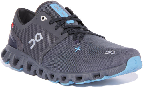 On Running Cloud X 3 In Grey Blue For Men