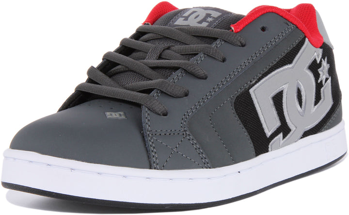 Dc Shoes Net Shoe In Grey Red For Men