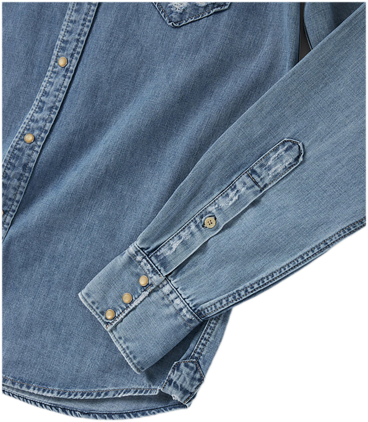 Replay Long Sleeved Denim Shirt Blue | Mainline Menswear Denmark