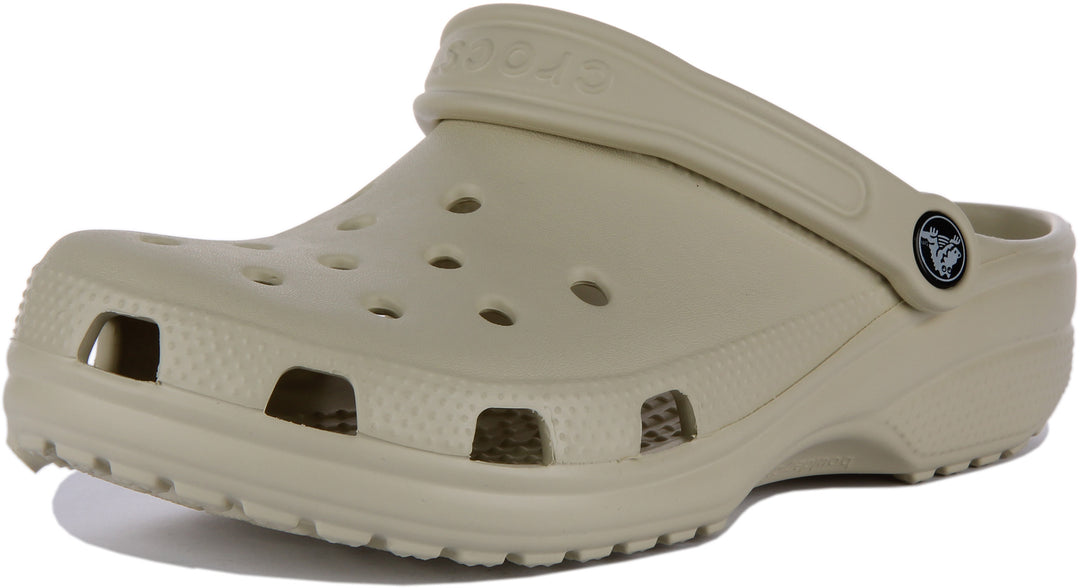 Crocs Classic Sandale à lanière arrière poure en ivoire
