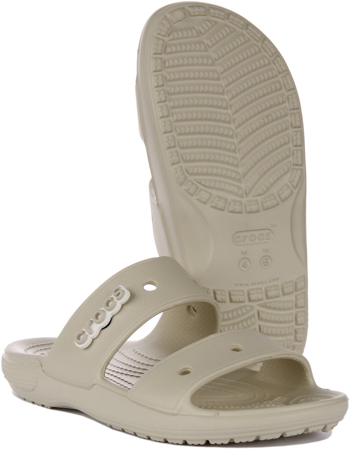 Crocs Classic Crocs Slider In Ivory