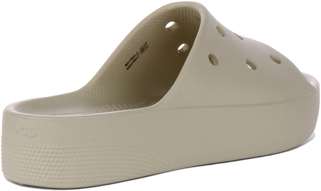 Crocs Classic Platform Sandale pour femmes en ivoire