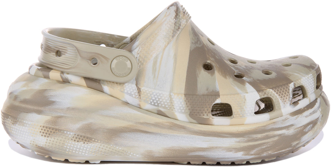 Crocs Classic Crush Marbled In Ivory