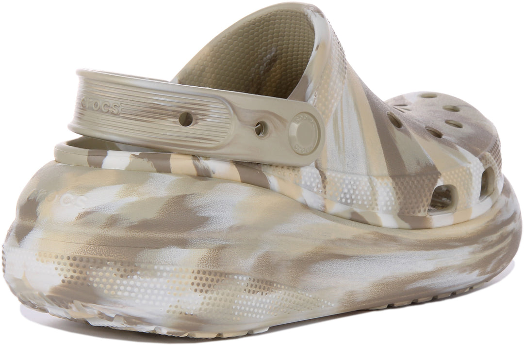 Crocs Classic Crush Marbled In Ivory