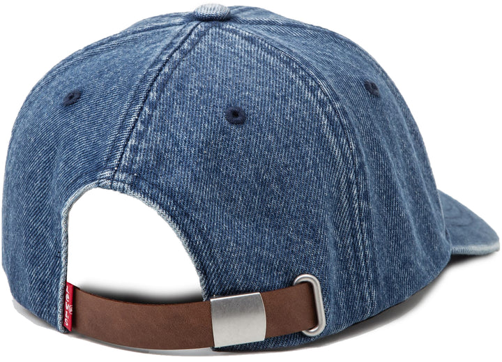 Levi's Essential Cappello in twill di cotone da uomo in blu jeans