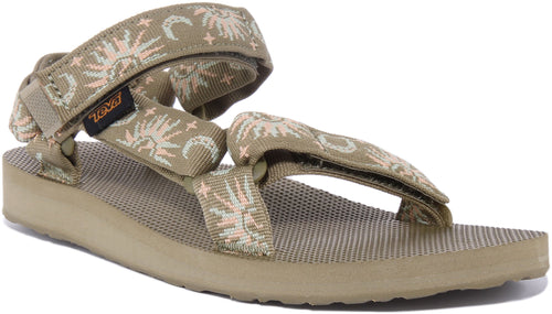 Teva Original Universal Sandale avec lanière avant et arrière pour femme en kaki