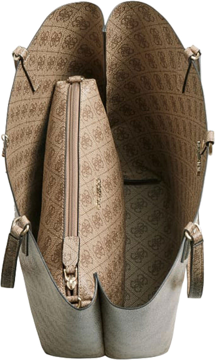 Guess Alby Toggle Tote In Lattee For Women