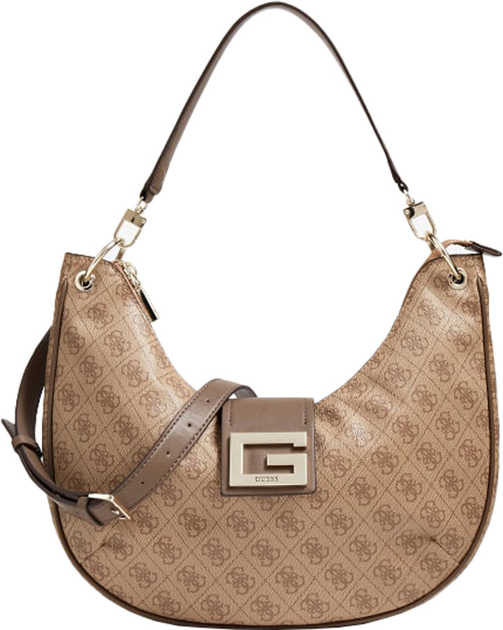 Guess Brightside Large Hobo In Lattee For Women