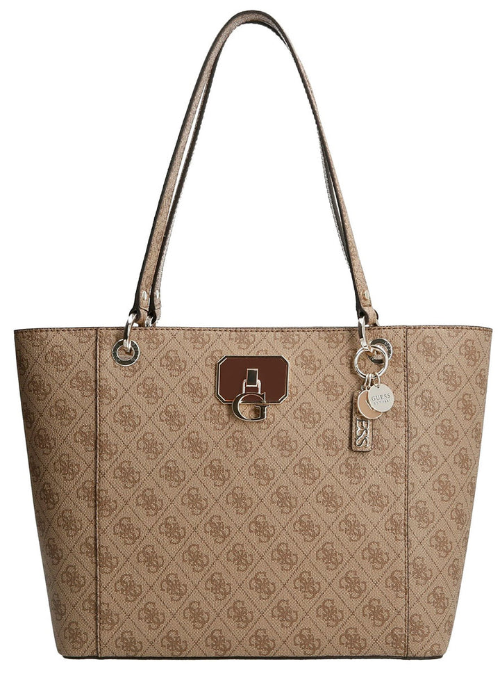 Guess Noelle Tote Bag In Latte For Women