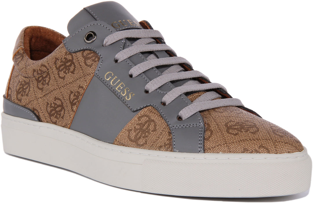 Guess Ravenna Trainers In Lattee Grey For Men