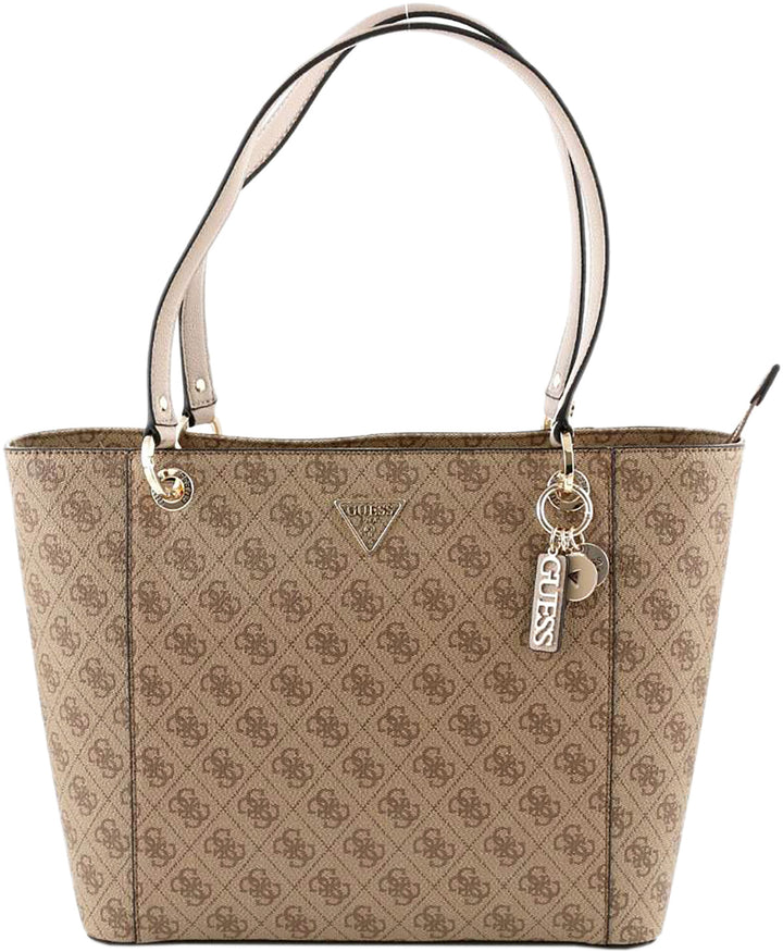Guess Noelle Shopper Bag In Lattee For Women