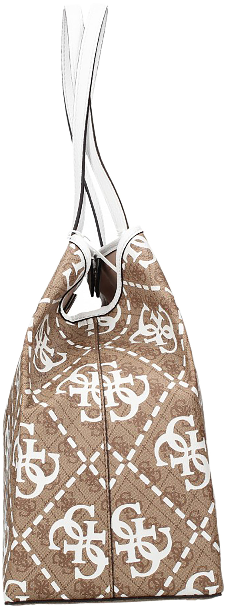 Guess Vikky Large Tote Bag In Lattee For Women
