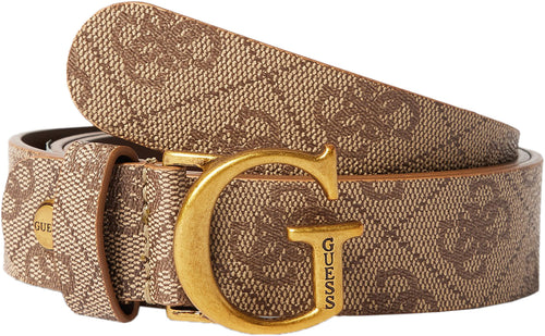 Guess Didi Adjustable Belt In 4G Lattee For Women