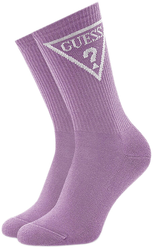 Guess Single Pair Socks In Lavender For Women