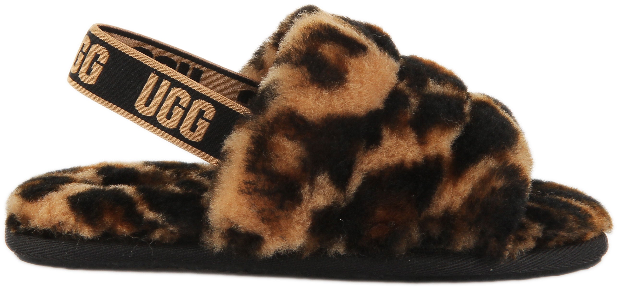 Leopard fluff yeah slide sale