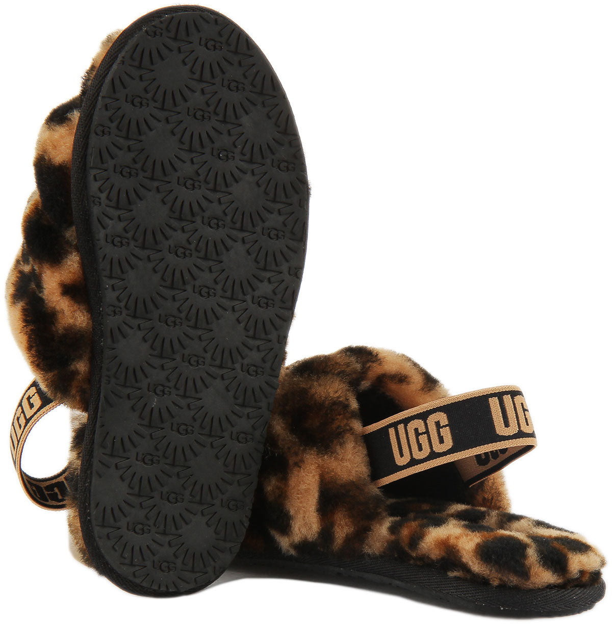 Ugg fluff yeah slide 2024 leopard