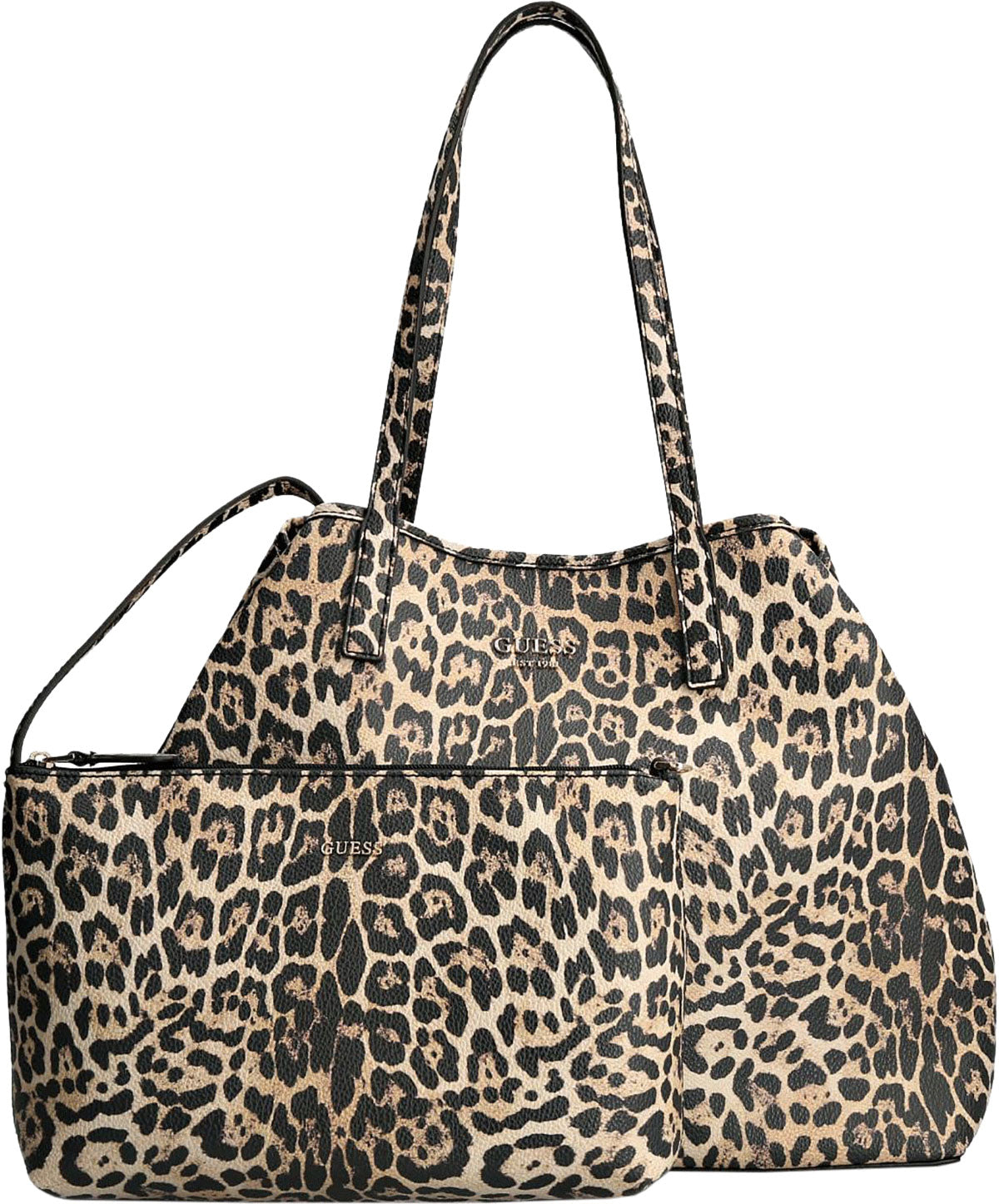 Guess Women's Iseline Handbag Leopard Mini Crossbody Flap | JoyLot.com