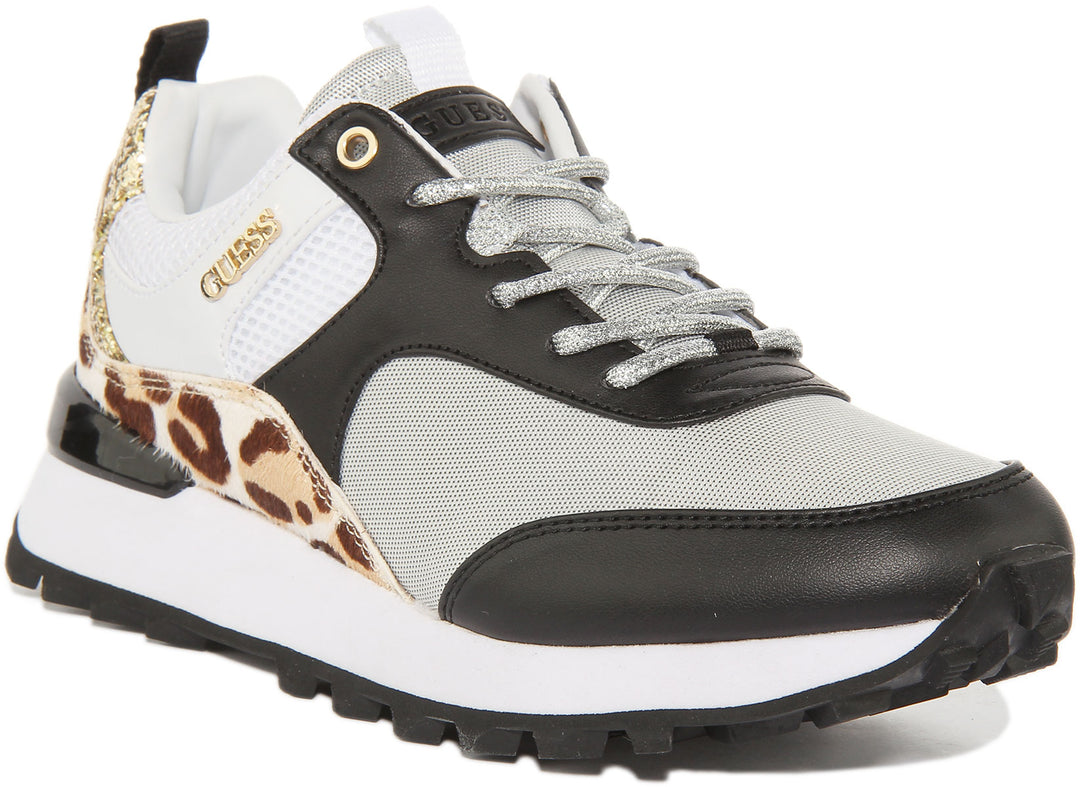 Guess Selvie 2 In Leopard For Women Trainers 4feetshoes