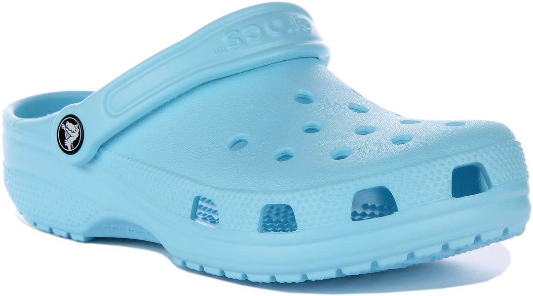 Crocs Classic Arctic In Light Blue Beach Back Strap Rubber