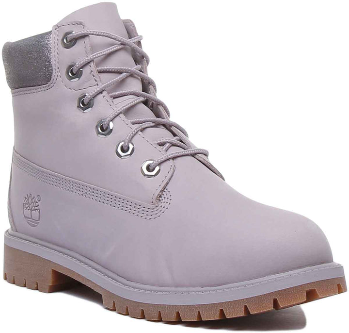 Timberland A295Q Premium 6 Inch Boot In Light Grey For Youth